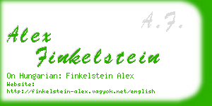 alex finkelstein business card